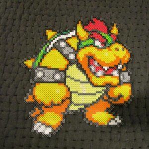 Bowzer from MarioKart Homemade Perler Bead